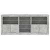 Betoninharmaa senkki led-valoilla Bazar 181,5x37x67cm