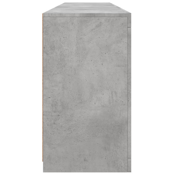 Betoninharmaa senkki led-valoilla Bazar 181,5x37x67cm
