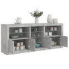 Betoninharmaa senkki led-valoilla Bazar 181,5x37x67cm