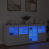 Weißes Sideboard mit LED-Beleuchtung Abdel 164x37x67cm