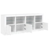 Weißes Sideboard mit LED-Beleuchtung Abdel 164x37x67cm