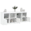 Weißes Sideboard mit LED-Beleuchtung Abdel 164x37x67cm