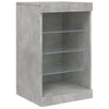 Betongraues Sideboard mit LED-Beleuchtung Abdel 164x37x67cm