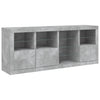 Betongraues Sideboard mit LED-Beleuchtung Abdel 164x37x67cm