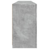 Betongraues Sideboard mit LED-Beleuchtung Abdel 164x37x67cm
