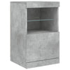 Betongraues Sideboard mit LED-Beleuchtung Abdel 164x37x67cm