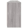 Graues Sideboard mit LED-Beleuchtung Abdel 164x37x67cm