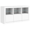 Weißes Sideboard mit LED-Beleuchtung Vidina 123x37x67cm