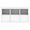 Weißes Sideboard mit LED-Beleuchtung Vidina 123x37x67cm