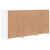 Weißes Sideboard mit LED-Beleuchtung Vidina 123x37x67cm