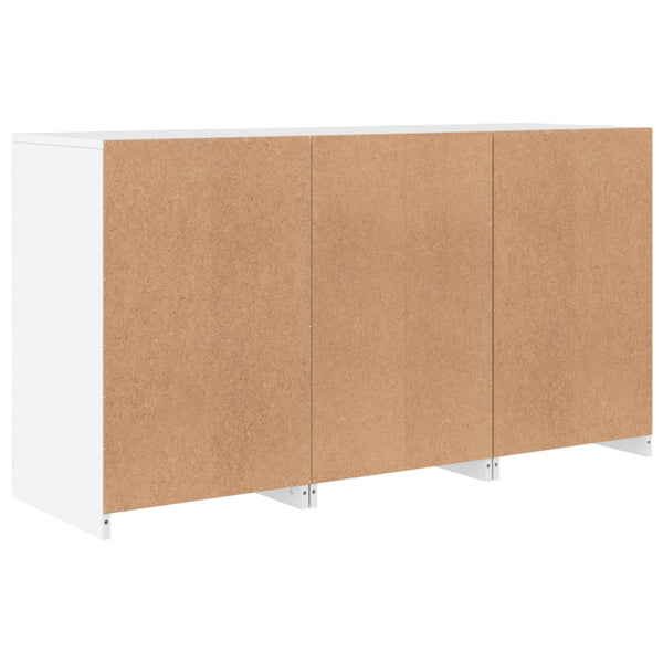 Weißes Sideboard mit LED-Beleuchtung Vidina 123x37x67cm