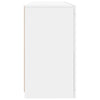 Weißes Sideboard mit LED-Beleuchtung Karcsi 142,5x37x67cm