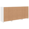 Weißes Sideboard mit LED-Beleuchtung Karcsi 142,5x37x67cm