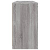 Graues Sideboard mit LED-Beleuchtung Karcsi 142,5x37x67cm