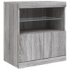 Graues Sideboard mit LED-Beleuchtung Karcsi 142,5x37x67cm