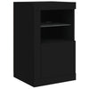 Schwarzes Sideboard mit LED-Beleuchtung Marienca 123x37x67cm