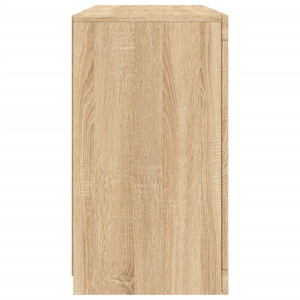 Sonoma-Eiche Sideboard mit LED-Beleuchtung Marienca 123x37x67cm