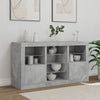 Sideboard in Betongrau mit LED-Beleuchtung Marienca 123x37x67cm