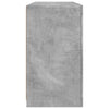 Sideboard in Betongrau mit LED-Beleuchtung Marienca 123x37x67cm