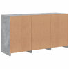 Sideboard in Betongrau mit LED-Beleuchtung Marienca 123x37x67cm