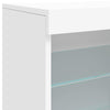 Weißes Sideboard mit LED-Beleuchtung Anghe 142,5x37x67cm
