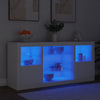 Weißes Sideboard mit LED-Beleuchtung Anghe 142,5x37x67cm