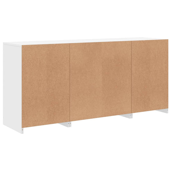 Weißes Sideboard mit LED-Beleuchtung Anghe 142,5x37x67cm