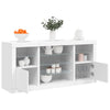 Weißes Sideboard mit LED-Beleuchtung Anghe 142,5x37x67cm