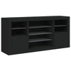 Schwarzes Sideboard mit LED-Beleuchtung Anghe 142,5x37x67cm