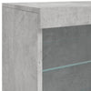 Betongraues Sideboard mit LED-Beleuchtung Anghe 142,5x37x67cm