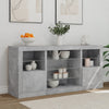 Betongraues Sideboard mit LED-Beleuchtung Anghe 142,5x37x67cm