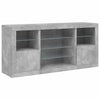Betongraues Sideboard mit LED-Beleuchtung Anghe 142,5x37x67cm