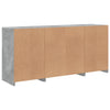 Betongraues Sideboard mit LED-Beleuchtung Anghe 142,5x37x67cm
