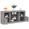 Graues Sideboard mit LED-Beleuchtung Anghe 142,5x37x67cm