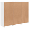 Weißes Sideboard mit LED-Beleuchtung Elila (3 Holzteile)