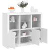 Weißes Sideboard mit LED-Beleuchtung Elila (3 Holzteile)
