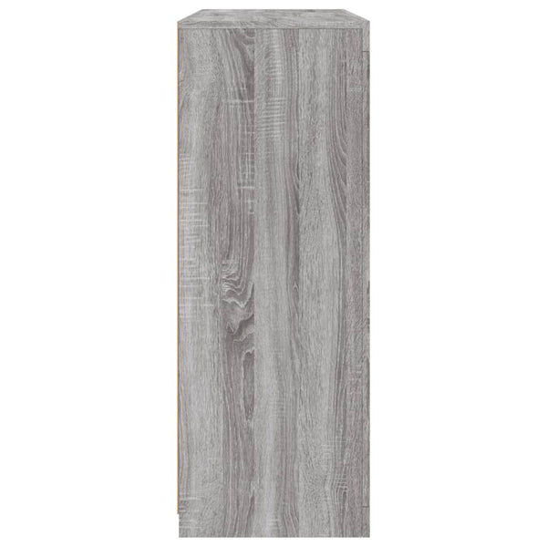 Graues Sideboard mit LED-Beleuchtung Elila 3-teilig (Sonoma Holz)