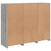 Graues Sideboard mit LED-Beleuchtung Elila 3-teilig (Sonoma Holz)
