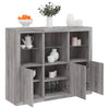 Graues Sideboard mit LED-Beleuchtung Elila 3-teilig (Sonoma Holz)