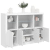 Weißes Sideboard mit LED-Beleuchtung Rodovan (3 Holzstücke)