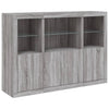 Graues Sideboard mit LED-Beleuchtung Rodovan 3-teilig (Sonoma-Holz)