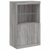 Graues Sideboard mit LED-Beleuchtung Rodovan 3-teilig (Sonoma-Holz)