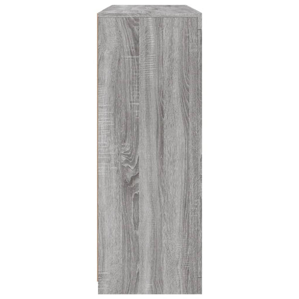 Graues Sideboard mit LED-Beleuchtung Rodovan 3-teilig (Sonoma-Holz)