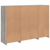 Graues Sideboard mit LED-Beleuchtung Rodovan 3-teilig (Sonoma-Holz)