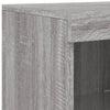 Graues Sideboard mit LED-Beleuchtung Rodovan 3-teilig (Sonoma-Holz)