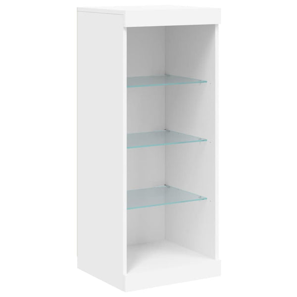 Weißes Sideboard mit LED-Beleuchtung Govorel (3-teilig, Holz)