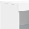 Weißes Sideboard mit LED-Beleuchtung Govorel (3-teilig, Holz)