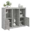 Betongraues Sideboard mit LED-Beleuchtung Govorel 3 St. (Holz)
