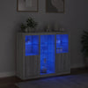 Graue Kommoden mit LED-Beleuchtung Govorel 3 St. (Sonoma Holz)