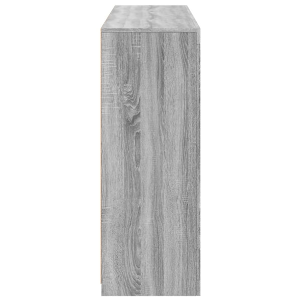 Graue Kommoden mit LED-Beleuchtung Govorel 3 St. (Sonoma Holz)